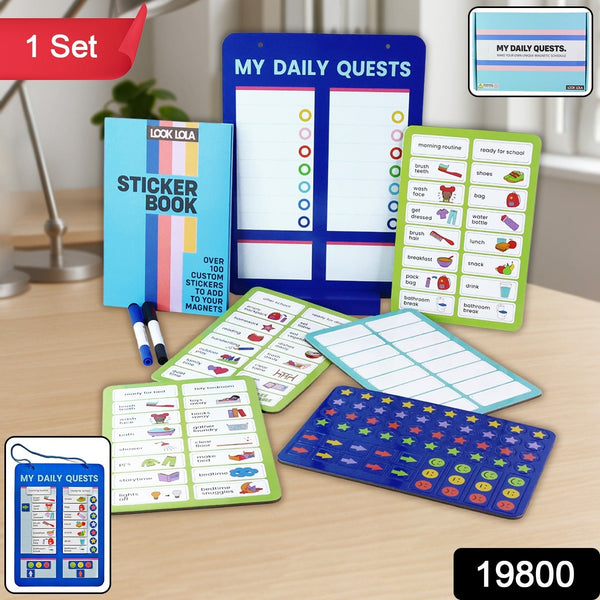 Magnetic Board, Sticker Book & Activity Cards (1 Set)